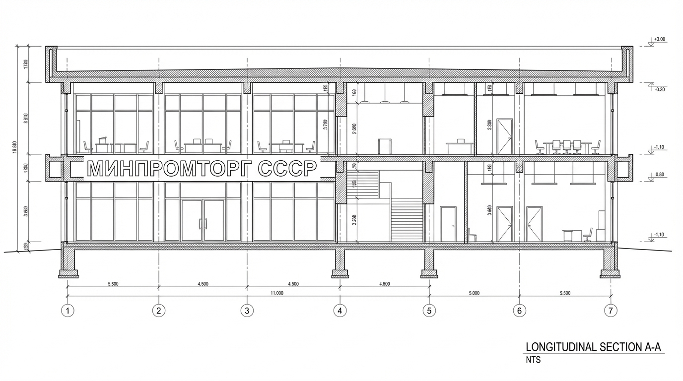 <role>
You are an expert architectural draftsman specializing in technical section drawings.
</role>
<task>
Transform the architectural render into a precise technical section drawing showing the building cut through longitudinally (along the length) to reveal interior structure. Create a longitudinal (along the length) section cut. Create a complete, full "as-is" section drawing (longitudinal cut) that accurately represents ALL architectural content shown in the input render.
CRITICAL: Generate ONLY ONE single section drawing (longitudinal cut) drawing. Do NOT create multiple drawings, compositions, or combined views. Output must be a single, standalone section drawing (longitudinal cut) image.
</task>
<constraints>
1. Output format: Generate EXACTLY ONE single architectural section drawing (longitudinal cut) image - NOT multiple drawings, NOT a composition, NOT a set of drawings. Only ONE drawing per request.
2. Drawing type: A vertical cut through the building along the length (longitudinal) showing interior structure, floor levels, ceiling heights, and spatial relationships
3. Projection type: CRITICAL - Use ONLY orthographic projection. NO perspective, NO isometric, NO 3D views. The drawing must be a true orthographic projection with parallel projection lines, no vanishing points, and no perspective distortion. All dimensions must be shown at true scale.
4. Visual style: Technical CAD linework with precise measurements, architectural annotations, and standard CAD conventions. Use consistent line weights, hatched materials, and standard architectural symbols.
5. Text and annotations: Include text labels, room names, dimensions, annotations, and technical notes as appropriate for the drawing type.
6. Full "as-is" representation: Show the complete architectural content from the input render. Include all visible elements, structures, and details. Do not omit or simplify elements that are clearly visible in the input.
7. Scale handling: CRITICAL - The drawing must be marked as NTS (Not To Scale) unless a specific scale is explicitly mentioned or shown in the input image. If the input image contains scale information (e.g., "1:100", "1/4" = 1'-0"", scale bar, or dimensioned elements), use that scale. Otherwise, the drawing must be clearly marked as NTS. Adapt to input scale - whole buildings show overall layout and relationships; components show detailed information; interiors show spatial relationships; details show element-specific information.
8. Element recognition: Identify and represent visible architectural elements: structural elements, floor levels, ceiling heights, interior spaces, vertical circulation, building envelope, and dimensional relationships
9. Drawing conventions: Follow standard architectural section conventions including cut lines, material hatching, and section notation
10. Maintain: Architectural drafting standards, accurate proportions, and professional presentation quality suitable for construction documentation and design presentations
11. Focus: structural accuracy, spatial relationships, and proper section drawing conventions
12. Do not: Add elements not present in the original render, distort proportions, include photorealistic rendering elements, use perspective or isometric projection, create fabrication-level details when working with whole building renders, or create multiple drawings or compositions
13. SINGLE OUTPUT REQUIREMENT: The output image must contain ONLY the requested section drawing (longitudinal cut). Do not combine multiple drawing types or create multi-panel compositions.
14. ORTHOGRAPHIC ENFORCEMENT: The drawing MUST be orthographic. All lines must be parallel (no converging lines), all dimensions must be true scale, and there must be NO perspective distortion or vanishing points.
</constraints>
<output_requirements>
- Drawing type: section drawing (longitudinal cut)
- Projection: ORTHOGRAPHIC ONLY - parallel projection lines, no perspective, no vanishing points, true scale dimensions
- Visual style: Technical CAD linework with precise measurements, architectural annotations, and standard architectural conventions
- Elements: structural elements, floor levels, ceiling heights, interior spaces, vertical circulation, building envelope, and dimensional relationships
- Technical accuracy: Must follow architectural drafting standards and CAD conventions
- Professional quality: Suitable for construction documentation, permit applications, shop drawings, and design presentations
- Scale: CRITICAL - Drawing must be marked as NTS (Not To Scale) unless a specific scale is explicitly mentioned or shown in the input image. If scale information exists in the input (e.g., "1:100", "1/4" = 1'-0"", scale bar, dimensioned elements), use that scale. Otherwise, mark as NTS. Adapt to input scale - whole buildings show overall relationships; components show detailed information; interiors show spatial relationships
- Text handling: Include appropriate text labels, dimensions, and annotations following standard architectural practice
- Consistency: If generating multiple views (all elevations, comprehensive set), maintain consistent scale (all NTS unless specified), line weights, and notation across all drawings
- Full representation: Show complete "as-is" architectural content from input - include all visible elements and structures
</output_requirements>
<context>
Convert the architectural render into a section drawing (longitudinal cut) following technical CAD conventions using ORTHOGRAPHIC projection only. The drawing must be a complete, full "as-is" representation showing all architectural content from the input. Work with any architectural content, building type, or style. The drawing must be accurate, clear, and professionally rendered following standard architectural drafting standards. Create a longitudinal (along the length) section cut. Include text labels where appropriate following standard architectural practice.
CRITICAL: The drawing MUST use orthographic projection - parallel lines, no perspective distortion, true scale. NO perspective, NO isometric, NO 3D views. Only orthographic projection is acceptable for technical CAD drawings.
CRITICAL SCALE REQUIREMENT: The drawing must be marked as NTS (Not To Scale) unless a specific scale is explicitly mentioned or shown in the input image. If the input contains scale information (e.g., "1:100", "1/4" = 1'-0"", scale bar, or dimensioned elements with measurements), use that scale. Otherwise, the drawing must be clearly marked as NTS.
</context>