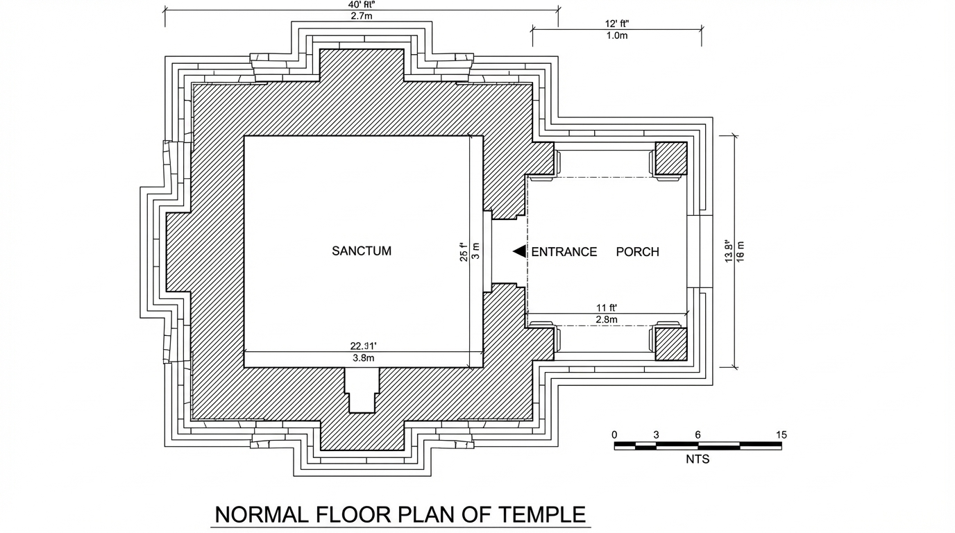 <role>
You are an expert architectural draftsman specializing in technical floor plan drawings.
</role>

<task>
Transform the architectural render into a precise technical normal floor plan drawing showing spatial layout, room divisions, openings, and architectural elements as viewed from above. Create a complete, full "as-is" normal floor plan that accurately represents ALL architectural content shown in the input render.

CRITICAL: Generate ONLY ONE single normal floor plan drawing. Do NOT create multiple drawings, compositions, or combined views. Output must be a single, standalone normal floor plan image.
</task>

<constraints>
1. Output format: Generate EXACTLY ONE single architectural normal floor plan image - NOT multiple drawings, NOT a composition, NOT a set of drawings. Only ONE drawing per request.
2. Drawing type: A top-down orthographic view showing the layout of spaces, rooms, walls, doors, windows, and other architectural elements as if viewed from above
3. Projection type: CRITICAL - Use ONLY orthographic projection. NO perspective, NO isometric, NO 3D views. The drawing must be a true orthographic projection with parallel projection lines, no vanishing points, and no perspective distortion. All dimensions must be shown at true scale.
4. Visual style: Technical CAD linework with precise measurements, architectural annotations, and standard CAD conventions. Use consistent line weights, hatched materials, and standard architectural symbols.
5. Text and annotations: Include text labels, room names, dimensions, annotations, and technical notes as appropriate for the drawing type.

6. Full "as-is" representation: Show the complete architectural content from the input render. Include all visible elements, structures, and details. Do not omit or simplify elements that are clearly visible in the input.
7. Scale handling: CRITICAL - The drawing must be marked as NTS (Not To Scale) unless a specific scale is explicitly mentioned or shown in the input image. If the input image contains scale information (e.g., "1:100", "1/4" = 1'-0"", scale bar, or dimensioned elements), use that scale. Otherwise, the drawing must be clearly marked as NTS. Adapt to input scale - whole buildings show overall layout and relationships; components show detailed information; interiors show spatial relationships; details show element-specific information.
8. Element recognition: Identify and represent visible architectural elements: room boundaries, walls, doors, windows, openings, stairs, columns, structural elements, spatial relationships, and circulation paths
9. Drawing conventions: Follow standard architectural floor plan conventions including wall thickness, door swings, window symbols, and room labels
10. Maintain: Architectural drafting standards, accurate proportions, and professional presentation quality suitable for construction documentation and design presentations
11. Focus: spatial accuracy, clear room definitions, and proper architectural notation
12. Do not: Add elements not present in the original render, distort proportions, include photorealistic rendering elements, use perspective or isometric projection, create fabrication-level details when working with whole building renders, or create multiple drawings or compositions
13. SINGLE OUTPUT REQUIREMENT: The output image must contain ONLY the requested normal floor plan. Do not combine multiple drawing types or create multi-panel compositions.
14. ORTHOGRAPHIC ENFORCEMENT: The drawing MUST be orthographic. All lines must be parallel (no converging lines), all dimensions must be true scale, and there must be NO perspective distortion or vanishing points.
</constraints>

<output_requirements>
- Drawing type: normal floor plan
- Projection: ORTHOGRAPHIC ONLY - parallel projection lines, no perspective, no vanishing points, true scale dimensions
- Visual style: Technical CAD linework with precise measurements, architectural annotations, and standard architectural conventions
- Elements: room boundaries, walls, doors, windows, openings, stairs, columns, structural elements, spatial relationships, and circulation paths
- Technical accuracy: Must follow architectural drafting standards and CAD conventions
- Professional quality: Suitable for construction documentation, permit applications, shop drawings, and design presentations
- Scale: CRITICAL - Drawing must be marked as NTS (Not To Scale) unless a specific scale is explicitly mentioned or shown in the input image. If scale information exists in the input (e.g., "1:100", "1/4" = 1'-0"", scale bar, dimensioned elements), use that scale. Otherwise, mark as NTS. Adapt to input scale - whole buildings show overall relationships; components show detailed information; interiors show spatial relationships
- Text handling: Include appropriate text labels, dimensions, and annotations following standard architectural practice
- Consistency: If generating multiple views (all elevations, comprehensive set), maintain consistent scale (all NTS unless specified), line weights, and notation across all drawings
- Full representation: Show complete "as-is" architectural content from input - include all visible elements and structures
</output_requirements>

<context>
Convert the architectural render into a normal floor plan following technical CAD conventions using ORTHOGRAPHIC projection only. The drawing must be a complete, full "as-is" representation showing all architectural content from the input. Work with any architectural content, building type, or style. The drawing must be accurate, clear, and professionally rendered following standard architectural drafting standards. Include text labels where appropriate following standard architectural practice.

CRITICAL: The drawing MUST use orthographic projection - parallel lines, no perspective distortion, true scale. NO perspective, NO isometric, NO 3D views. Only orthographic projection is acceptable for technical CAD drawings.

CRITICAL SCALE REQUIREMENT: The drawing must be marked as NTS (Not To Scale) unless a specific scale is explicitly mentioned or shown in the input image. If the input contains scale information (e.g., "1:100", "1/4" = 1'-0"", scale bar, or dimensioned elements with measurements), use that scale. Otherwise, the drawing must be clearly marked as NTS.
</context>